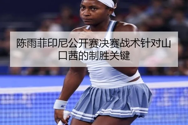 陈雨菲印尼公开赛决赛战术针对山口茜的制胜关键